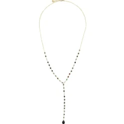 Moonstone Colliers|Collier Maria Agates multicolores en laiton doré