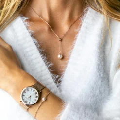 Amelia Parker Colliers|Collier Raindrop rose doré