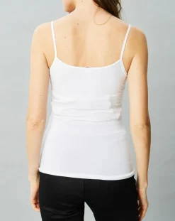 Mare Lingerie, Nuit|Débardeur Caroline en Micromodal blanc
