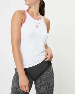 Odlo Tops Et Blouses|Débardeur Ceramicool Pro Protection UV 25+ blanc