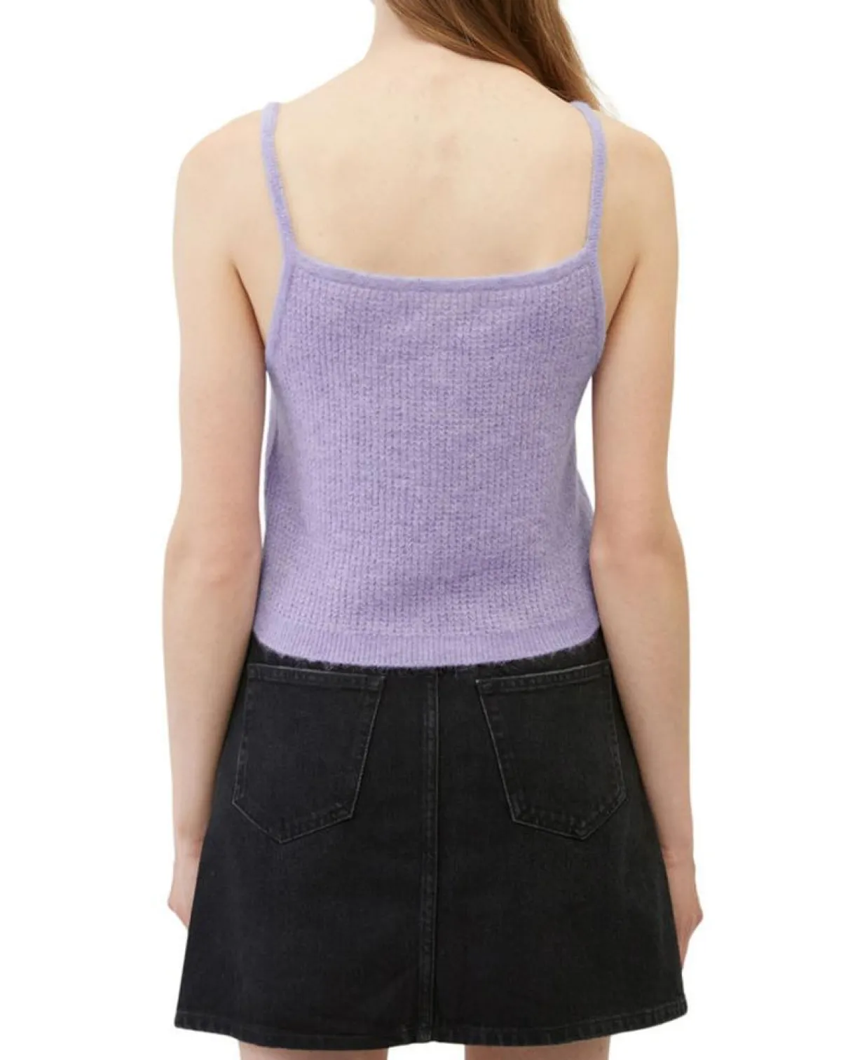 Marc O'Polo T-Shirts|Débardeur en Alpaga & Laine mélangés cropped violet clair