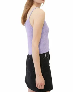 Marc O'Polo T-Shirts|Débardeur en Alpaga & Laine mélangés cropped violet clair