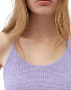 Marc O'Polo T-Shirts|Débardeur en Alpaga & Laine mélangés cropped violet clair