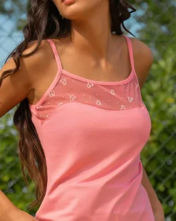 Mare Tops Et Blouses|Débardeur fines bretelles rose