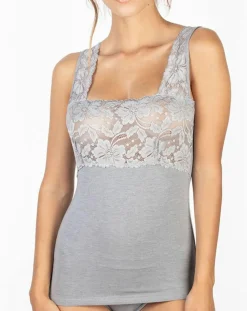 Mare T-Shirts|Débardeur Valérie en Micromodal gris clair