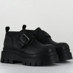 Lofina Derbies|Derbies en Cuir 4005 gas noires - Talon : 6cm