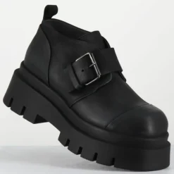 Lofina Derbies|Derbies en Cuir 4005 gas noires - Talon : 6cm