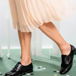 Cosmoparis Derbies|Derbies en Cuir et Velours de Cuir Elima noires