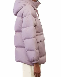 Marc O'Polo Manteaux|Doudoune courte à capuche violet clair