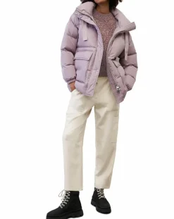 Marc O'Polo Manteaux|Doudoune courte à capuche violet clair