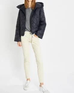 Marc O'Polo Manteaux|Doudoune Courte à Capuche bleu marine