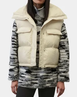 Marc O'Polo Manteaux|Doudoune courte sans manches Colh beige