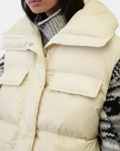 Marc O'Polo Manteaux|Doudoune courte sans manches Colh beige