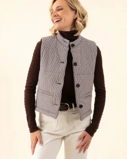 Indies Manteaux|Doudoune Elvis pied de poule