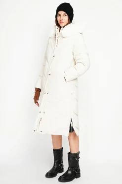 Assuili Manteaux|Doudoune longue crème
