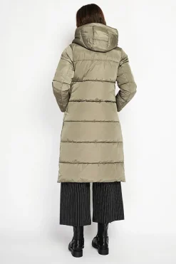 Assuili Manteaux|Doudoune longue kaki
