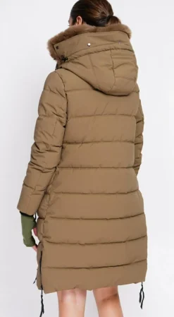 Assuili Manteaux|Doudoune longue marron