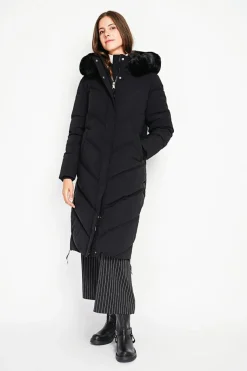 Assuili Manteaux|Doudoune longue noire