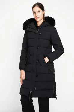 Assuili Manteaux|Doudoune longue noire