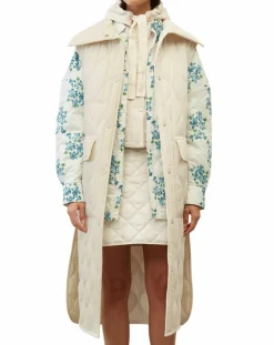 Marc O'Polo Manteaux|Doudoune longue sans manches padded beige