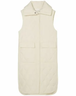 Marc O'Polo Manteaux|Doudoune longue sans manches padded beige