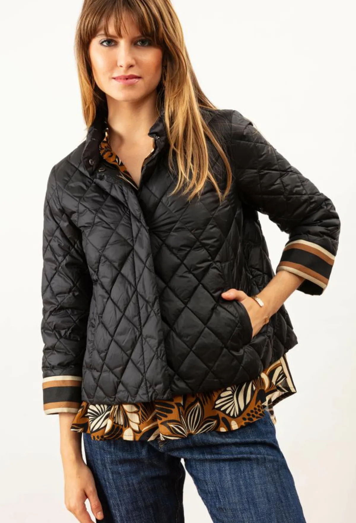 Bleu Blanc Rouge Manteaux|Doudoune Mareva noire