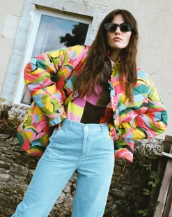 Manoush Manteaux|Doudoune Purple fluo