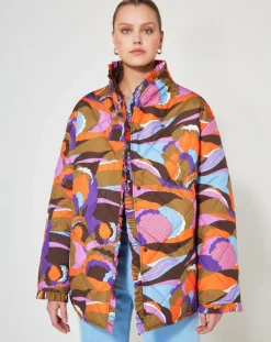 Manoush Manteaux|Doudoune Purple marron