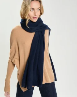 Cashmere Tribu Echarpes, Foulards|Echarpe 100% Cachemire Cascade nuit - 110x80 cm
