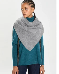 Cashmere Tribu Echarpes, Foulards|Echarpe 100% Cachemire Cascade grise