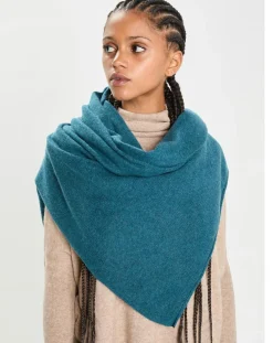Cashmere Tribu Echarpes, Foulards|Echarpe 100% Cachemire Cascade heathered teal