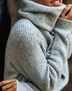 La Petite Etoile Echarpes, Foulards|Echarpe en Laine mélangée Auden grise - 170x25 cm