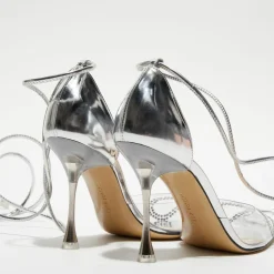 Mach & Mach Escarpins|Escarpins à Strass Lizzy argentés - Talon 9,5 cm