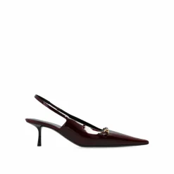 Saint Laurent Escarpins|Escarpins Carine à bride arrière en cuir noirs