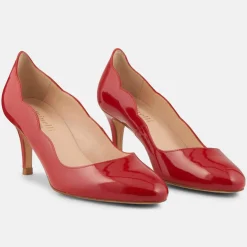 Minelli Escarpins|Escarpins en Cuir Elo rouges - Talon 6 cm