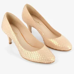 Mellow Yellow Escarpins|Escarpins en Cuir Hullya roses - Talon 7 cm