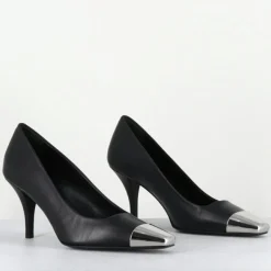 Garrice Lab Escarpins|Escarpins en Cuir kecha noirs - Talon : 7.5cm