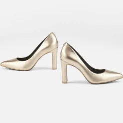 Cosmoparis Escarpins|Escarpins en Cuir Romanne platine - Talon 9 cm