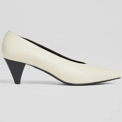 L.K. Bennett Escarpins|Escarpins en Cuir Zayla écrus - Talon 5 cm