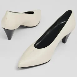 L.K. Bennett Escarpins|Escarpins en Cuir Zayla écrus - Talon 5 cm