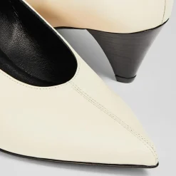 L.K. Bennett Escarpins|Escarpins en Cuir Zayla écrus - Talon 5 cm