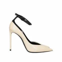 Saint Laurent Escarpins|Escarpins en cuir Zoe blancs