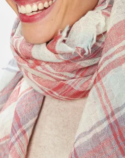 Petrusse Echarpes, Foulards|Foulard Floris 100% Laine rose - 130x130 cm