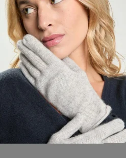 Cashmere Tribu Gants, Moufles|Gants 100% Cachemire Garance gris chiné clair
