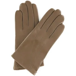 Maison Fabre Gants, Moufles|Gants en Cuir d'Agneau doublure Laine Waves chameau
