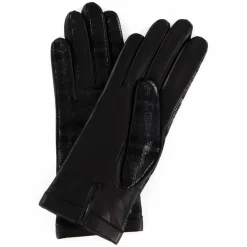 Maison Fabre Gants, Moufles|Gants en Cuir d'Agneau doublure Laine Ariana noirs