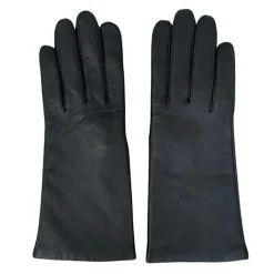 Maison Fabre Gants, Moufles|Gants en Cuir d'Agneau doublure Laine Victoire noirs
