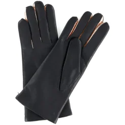 Maison Fabre Gants, Moufles|Gants en Cuir d'Agneau doublure Laine Heritage Valois gris foncé