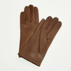 Maison Fabre Gants, Moufles|Gants en Cuir d'Agneau Waves taupe