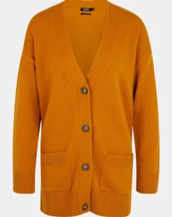 Galeries Lafayette Gilets Et Cardigans|Gilet 100% Cachemire Dira orange